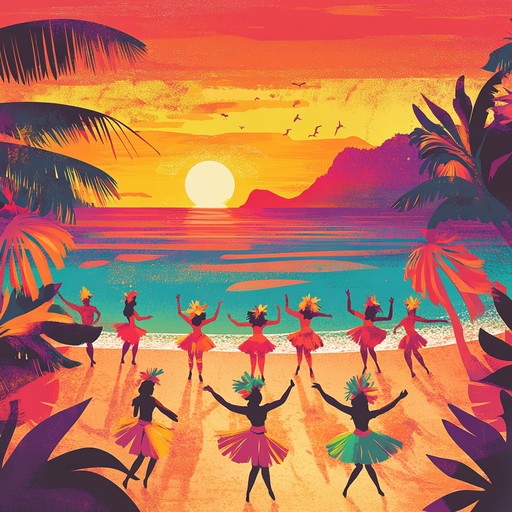 Imagine you're walking down the iconic copacabana beach at sunset; the sky is painted in hues of orange and pink, and you're surrounded by the sound of samba music mixed with the gentle waves. This composition whisks you away to that scene, combining lively brazilian rhythms with the peacefulness of ocean sounds, creating a perfect soundtrack for an evening of relaxation and festivity.