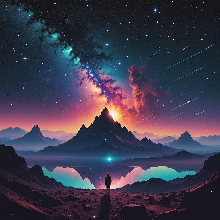 This track embodies an uplifting journey through space and time with shimmering synths and deep, rhythmic bass lines that promote a feeling of ascending beyond everyday limits. The use of expansive drops and soaring melodies encapsulates the essence of reaching new heights and achieving the impossible.