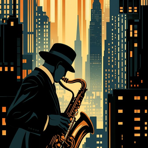 An energetic instrumental swing piece evoking the bold spirit of the jazz age, with vibrant saxophone melodies and dynamic rhythms that transport listeners to a lively dance floor