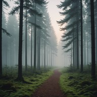 delicate piano with forest background