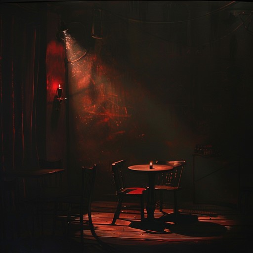 Step into the dimly lit cabaret, where shadows dance and whispers linger. This piece features a smoky piano melody intertwined with eerie string sections and subtle percussion, evoking a sense of intimacy and mystery. Perfect for a dark, seductive atmosphere.