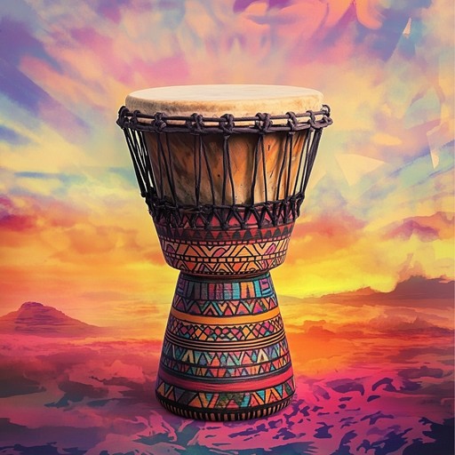 An instrumental piece that combines powerful tribal drums with uplifting harmonies to create a vibrant and energetic soundscape that inspires movement and joy