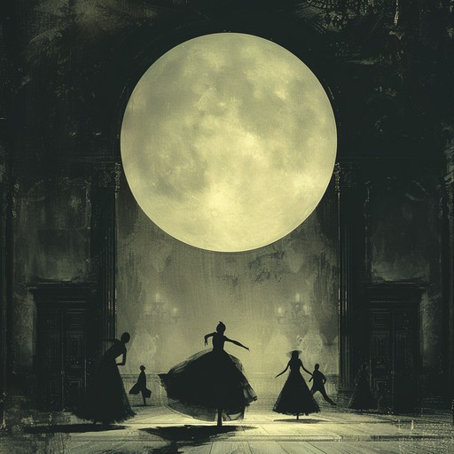 A slowly building waltz marked by ominous chord progressions and haunting melodies, creating a foreboding atmosphere. This piece narrates the story of an uncanny evening under a full moon, where ghostly figures dance in the shadows.