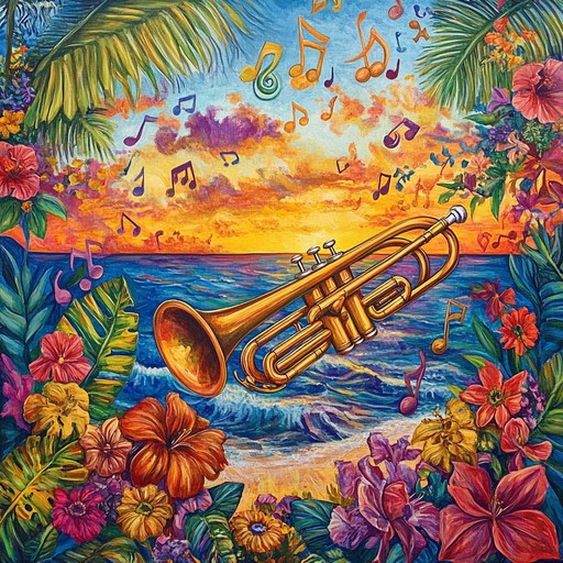 A powerful salsa instrumental that brings to life the majestic spirit of the caribbean through energetic rhythms, lively trumpet solos, and vibrant percussion, inviting listeners to dance in celebration.