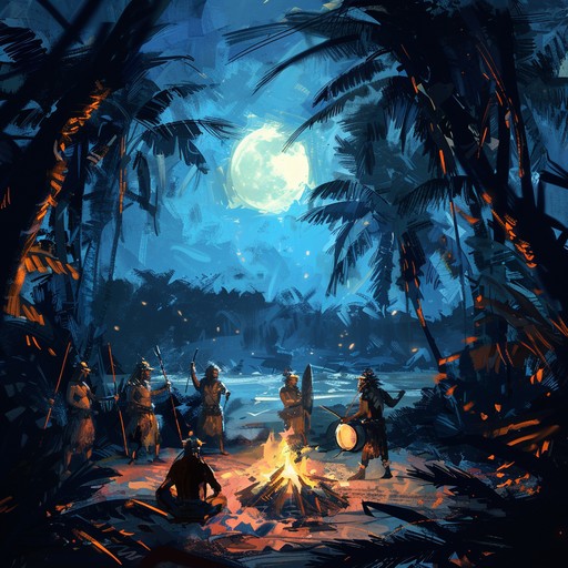 Embark on a suspenseful journey deep into the heart of a mystical jungle, where ancient tribal drums and haunting ambient sounds intertwine. The rhythm of the earth resonates through every beat, evoking both the thrill and fear of the unknown as you are drawn into an enigmatic ritual under the moonlit canopy.