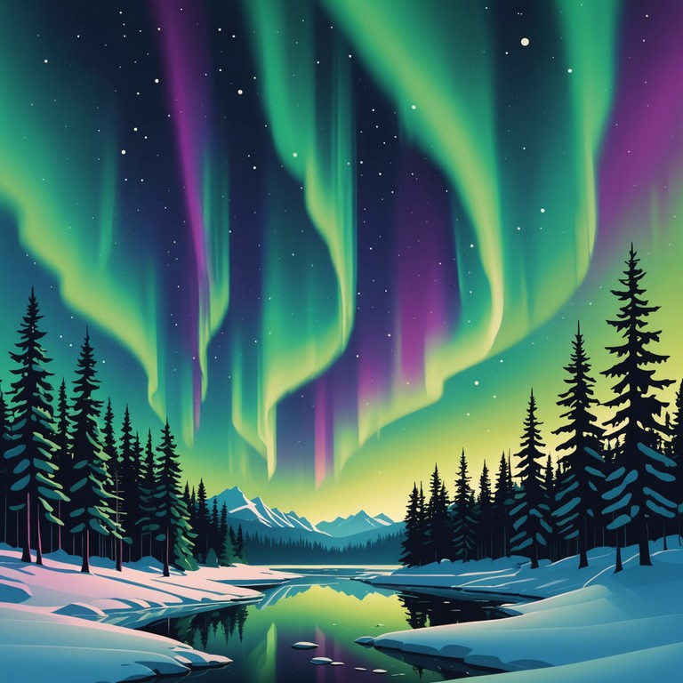 Imagine the awe inspiring northern lights moving rhythmically to a beat created for the modern nomad, combining deeply rooted finnish elements with the pulse of electronic dance music, urging one to celebrate under the starlit sky.