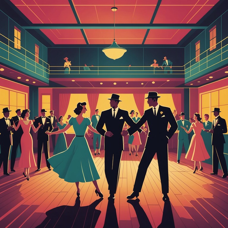 A jubilant and rhythmic piece that channels the lively spirit of a 1940s swing dance hall, with bright brass sections that evoke images of twirling dancers and smiling faces. The song seamlessly blends nostalgic elements with a fresh, contemporary feel, appealing to lovers of both classic and modern swing music.