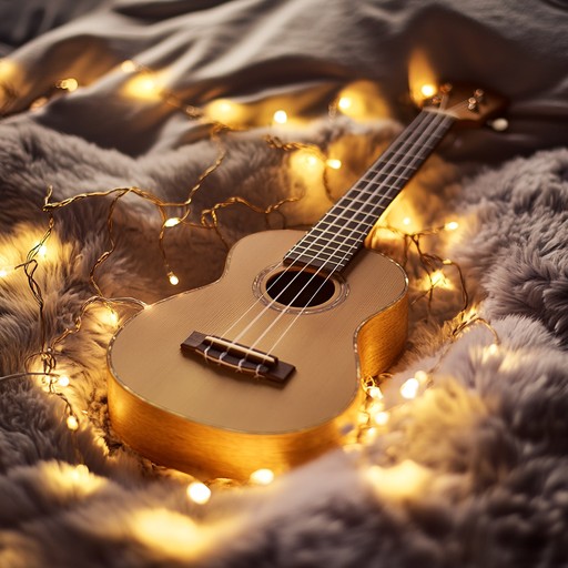 An instrumental piece featuring delicate ukulele strums accompanied by soft background harmonies. The music paints a picture of a tranquil night with whimsical melodies floating like butterflies inside the listener's heart. The gentle rhythm and soothing tones evoke a sense of peace and nostalgia, perfect for quiet contemplation or drifting into a restful sleep.