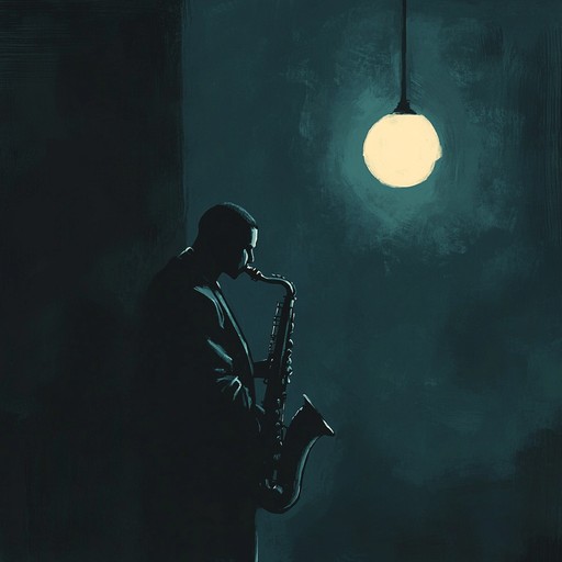 Evoke deep sorrow as a lone saxophone weaves through moody, rhythmic patterns of jack swing, capturing the essence of midnight solitude in a hauntingly beautiful manner