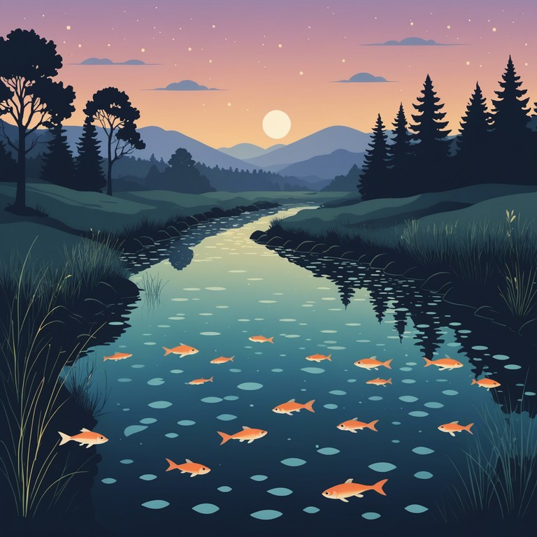 Imagine a soothing serenade where the gentle melodies flow like a quiet river under a serene twilight sky. The music encapsulates the essence of peace and calm, carrying the listener on a journey through a soundscape filled with soft latin rhythms and subtle harmonic textures, perfectly suited for relaxation or contemplation.