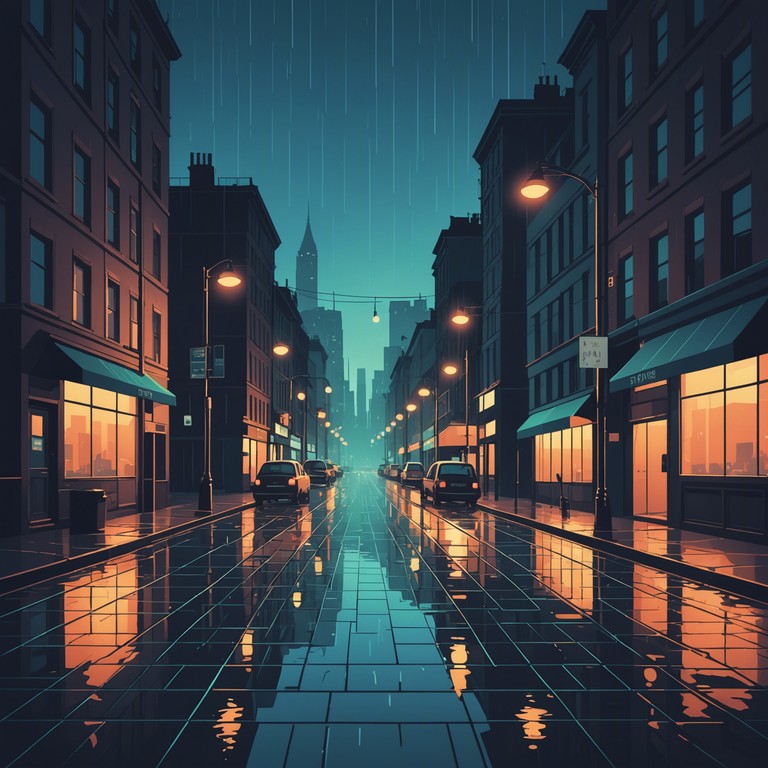 As nightfalls on the city, this instrumental jazz piece blossoms with soft sax notes, setting a mood that's perfect for evening introspection or a solitary night walk through quiet streets. Visuals blend with a strong but subdued urban theme.