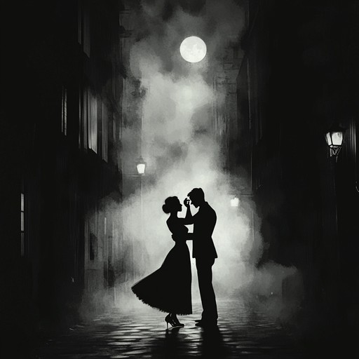 An instrumental tango piece that brings forth the eerie echoes of dark steps in silent midnight streets, with haunting melodies and suspenseful rhythms, evoking a sense of mystery and allure.