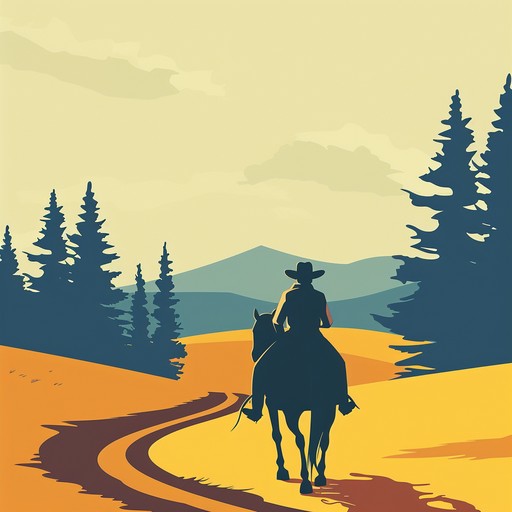 An adventure through open plains with light hearted, twangy guitar melodies in a carefree western style. Perfect for evoking images of a sunny, joyous trail ride through picturesque landscapes.