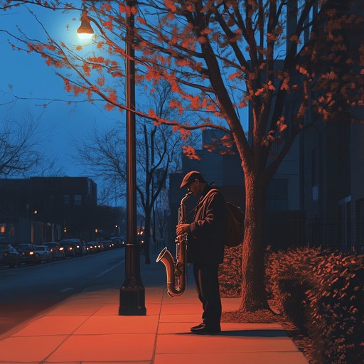 A moving piece delving into feelings of loneliness and introspection experienced while wandering city streets at night. The soulful saxophone weaves through, creating an emotional soundscape.