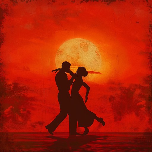 A tranquil tango piece that captures the essence of a serene evening, blending the traditional rhythms with an unhurried, soothing melody. The music flows effortlessly, weaving a tapestry of graceful dance steps under a tranquil sunset. The gentle strains of the lead instrument invite listeners to lose themselves in the tender embrace of the dance.