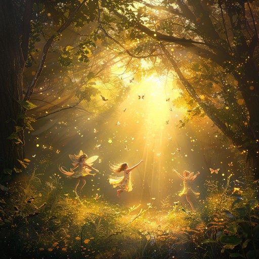 Embark on an exhilarating journey through a magical forest with this lively instrumental tune. Eliciting an atmosphere of wonder and enchantment, the music combines the playful melodies of woodwinds with the rhythmic undertones of percussion, creating an immersive experience that transports listeners to a fantasy world where fairies dance and mystical creatures roam free.