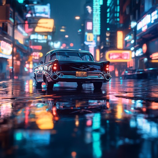 Journey through electrifying and sultry melodies, capturing the essence of a neon lit metropolis at night. This track features sensuous synths and captivating rhythms that create a dreamy and alluring atmosphere.