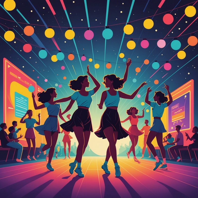 In this track, deep bass lines and syncopated drums create a backdrop for a festive celebration, as the robust tones of the electric guitar fill the air with an aura of joy and upliftment. Echo effects and a playful interplay of rhythmic patterns evoke feelings of a gleeful gathering