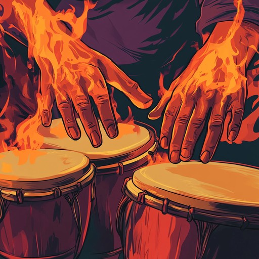 An aggressive instrumental track featuring powerful conga rhythms and sharp percussive elements. The song builds on traditional latin beats infused with a sense of anger and rebellion, creating an intense and dynamic musical experience.