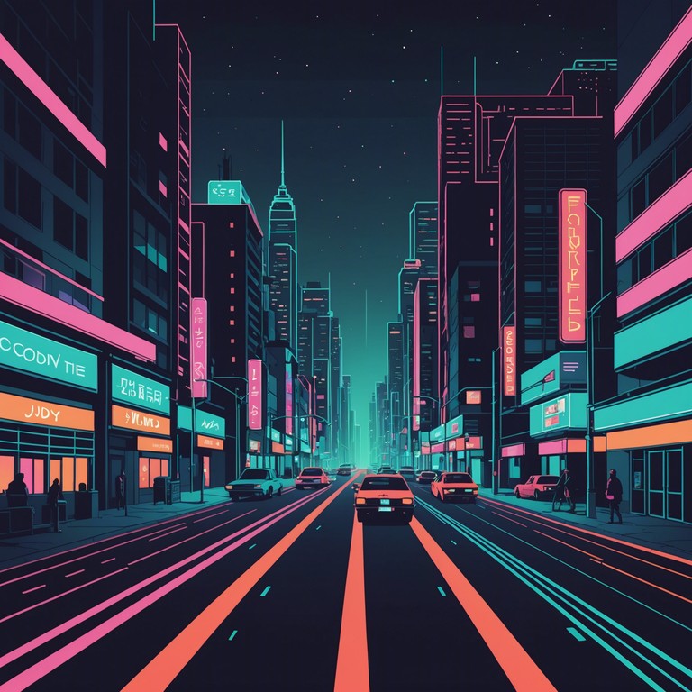 This track brings the quintessential 80s vibe to life, blending punchy, vibrant synth lines with rhythmic drum machine beats to create a sense of energy and movement, reminiscent of a bustling city skyline at night. Perfect for evoking nostalgia and capturing the liveliness of the decade.