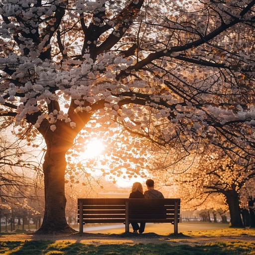 A heartwarming instrumental capturing the tender, bittersweet memories of a young couple's journey under the blooming cherry blossoms, evoking a nostalgic and sentimental ambiance perfect for anime. The delicate strings enhance the emotional depth, accentuating the warmth and fleeting nature of their love story.