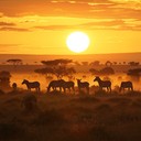 majestic african savanna awakens with nature's breathtaking melodies