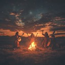 lively instrumental reflecting nomadic life with cheerful ethnic tunes