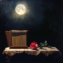 a smooth instrumental tango evoking moonlit romance and mystery.