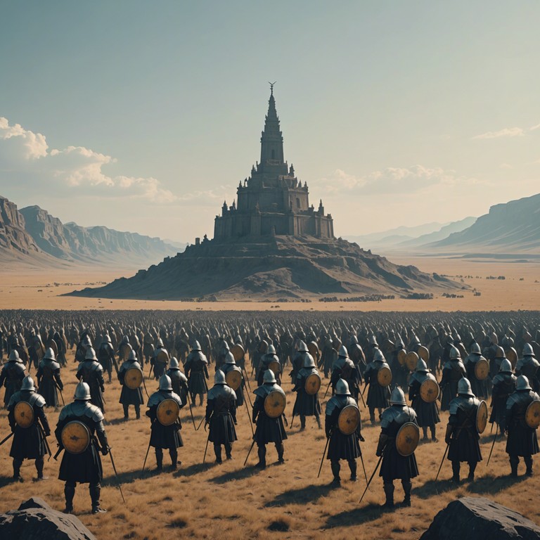 This track encapsulates the essence of an epic journey, featuring bold and dynamic orchestral arrangements that build to a powerful crescendo, symbolizing heroism and adventure. The music follows the narrative arc of heroes rising amidst adversity, with powerful brass, soaring strings, and pounding percussion leading the charge. This track encapsulates the essence of an epic journey, featuring bold and dynamic orchestral arrangements that build to a powerful crescendo, symbolizing heroism and adventure. The music follows the narrative arc of heroes rising amidst adversity, with powerful brass, soaring strings, and pounding percussion leading the charge.