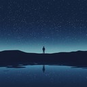 a calming instrumental synthpop journey through peaceful night skies