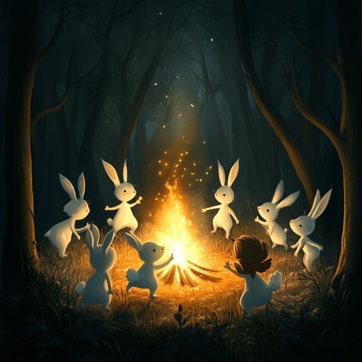 This composition blends quirky, upbeat rhythms with whimsical folk melodies, creating a joyful and eccentric soundscape inspired by the harmony of woodland creatures. Its playful nature invites listeners to join in a fanciful dance under the forest canopy