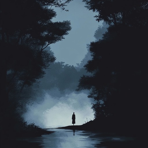 An instrumental composition that weaves haunting melodies with ambient textures, creating a dark and ethereal atmosphere reminiscent of moonlit nights and silent whispers. The use of reverb laden electric guitar and atmospheric synth pads invokes a sense of mystery and introspection, guiding the listener through shadowy realms.