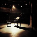 yearning piano melody fills the desolate cabaret space