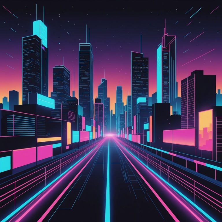 This instrumental tells the story of a sprawling cyberpunk city filled with neon lights and towering skyscrapers. The music embodies the energy and innovation of technology, while weaving through the streets and skies of a dark, vibrant future. With pulsating beats and elaborate electronic arrangements, it encapsulates the heart of a civilization driven by advanced tech and urban existentialism.