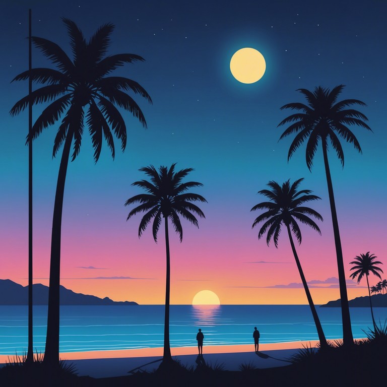 Imagine standing under a palm tree at night, the neon lights of a distant city bouncing off the silvery leaves, as ethereal synth sounds merge with the traditional dembow rhythm of reggaeton, creating a soundscape that is both grounding and otherworldly.