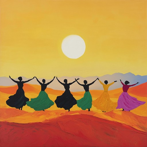 Channel the spirit of the middle east with this blend of ancient percussion and contemporary beats, creating a soundscape that encourages a joyful and sensual dance experience. Suitable for both modern and traditional interpretations of middle eastern dance