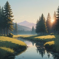 orchestral strings build an uplifting narrative