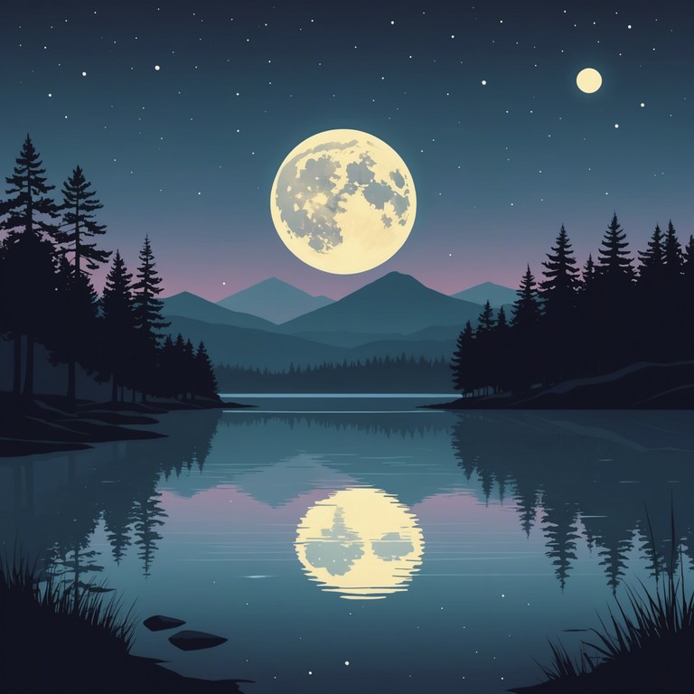 This music piece invokes the imagery of a serene, moonlit night danced away in elegance and serenity. The composition relies heavily on the melodic grace of a grand piano, accompanied by the subtle nuance of orchestral strings that augment the wistful, dreamy quality of a classical waltz. The dynamic is kept soft to enhance its calming nature, perfect for moments of reflection or a sophisticated backdrop.