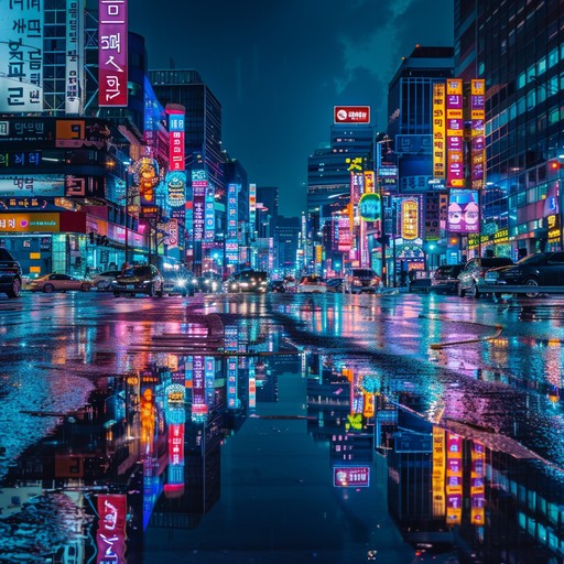 This track features a mysterious blend of futuristic synths and traditional korean instruments, taking listeners on a journey through the enigmatic streets of seoul at night. With dynamic transitions, complex rhythms, and haunting melodies, it captures the essence of modern k pop innovation while paying homage to its roots