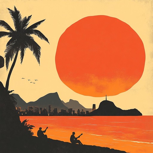 An instrumental track that embodies the lively and colorful atmosphere of rio de janeiro, blending traditional bossa nova rhythms with modern influences to evoke the energy of a sunset over the city.