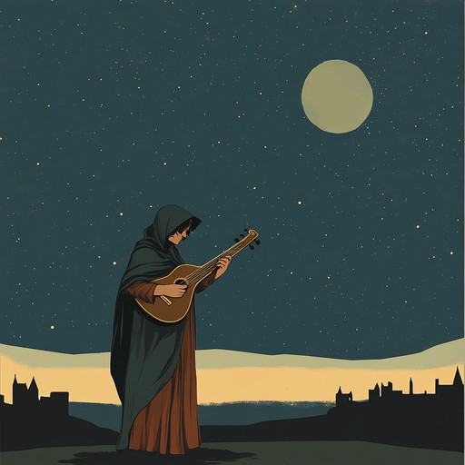 Immerse in an intimate medieval romance, capturing the heartache and passion of a troubadour's love story. Gentle and emotional melodies take center stage, driven by authentic medieval instrumentation. Let yourself be transported to ancient times, where love and longing were sung by wandering minstrels under starry skies.