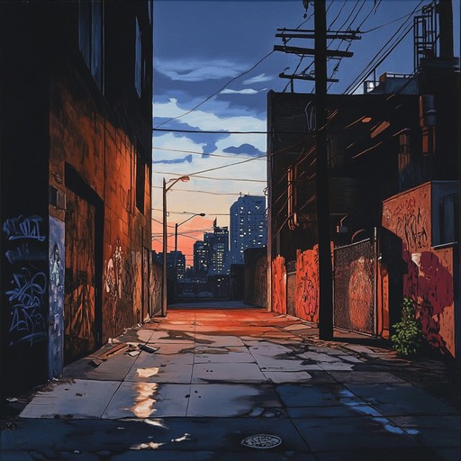 This track blends heavy guitar riffs with melancholic melodies, evoking memories of youthful rebellion and lost love in an urban landscape. The soundscape features hard hitting drums, deep basslines, and ambient electronic elements subtly interwoven to capture the raw and emotional essence of nu metal. The combination of intense instrumentation and reflective tones aims to take listeners back to their formative years, invoking both the pain and beauty of those times.