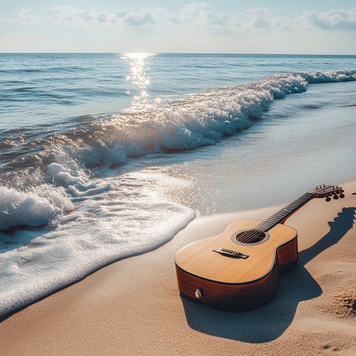 A serene instrumental piece that combines gentle bossa nova rhythms with soothing jazz harmonies, perfect for a tranquil afternoon. The blend of acoustic guitar and soft percussion creates an ambiance of warmth and relaxation, transporting the listener to a sun kissed beach.