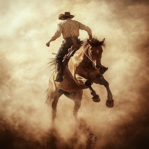 Experience the thrill of a hillbilly rodeo adventure with this dynamic country anthem. It's filled with energetic acoustic guitar riffs and a fast beat, perfect for evoking the excitement and spirit of a thrilling rodeo ride.