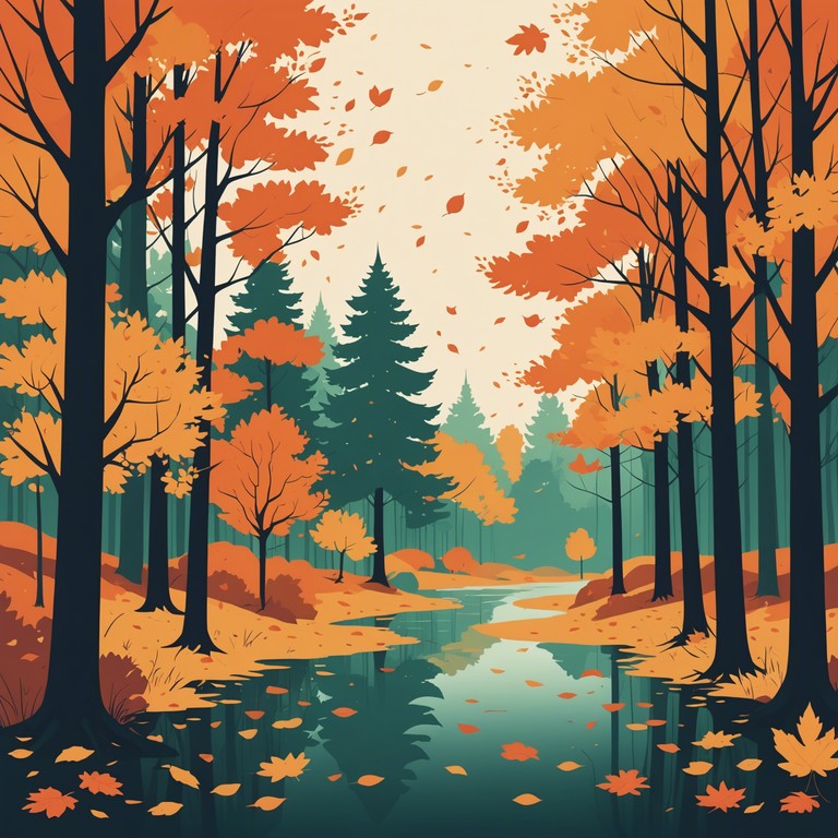 The track evokes a serene yet sorrowful scene, as if one is watching the vibrant leaves of autumn gently fall, symbolizing the bittersweet passing of time. Each note resonates with a sense of longing and acceptance. The music is perfect for reflective moments or background ambiance in a poignant scene of an anime.