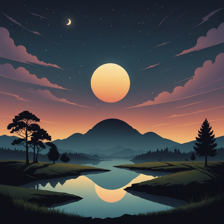 This track captures the essence of a lunar eclipse's silent beauty, combining gentle melodic progressions with the complex, intricate layers typical of progressive rock. The composition explores the interplay between light and darkness, gradually evolving through phases of sound that mirror the eclipse's progress. The piece starts with a calming intro, moving through a transformative middle to a powerful crescendo, before settling into a peaceful resolution.