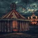 upbeat yet sad circus themed instrumental tune