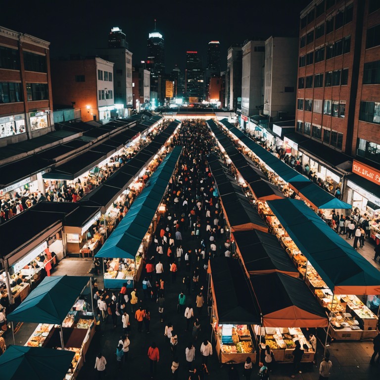 Dive into the heart of the city's evening pulse with this track. Feel the dynamic and ever changing tapestry of urban sounds as depicted by the relentless rhythms and energetic dynamics of the piece, capturing the essence of city life as it awakens at night.