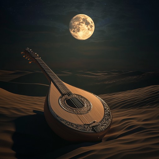 An evocative instrumental merging ambient textures with traditional middle eastern instruments, taking listeners on a meditative journey across endless sands and starlit horizons