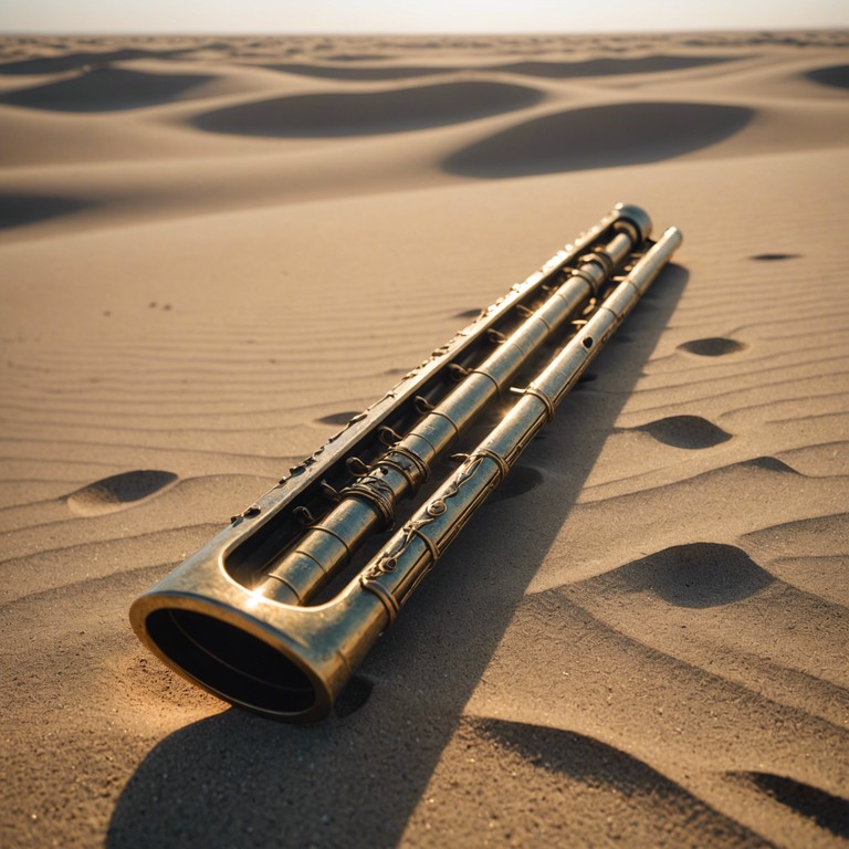 An instrumental piece where each note from the flute portrays a different story or legend whispered by the desert, enhancing the mysteries and spiritual ambiance of the scenic vastness